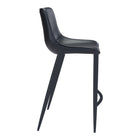 Zuo Magnus Barstool - Black - Set of 2-3 year limited warranty