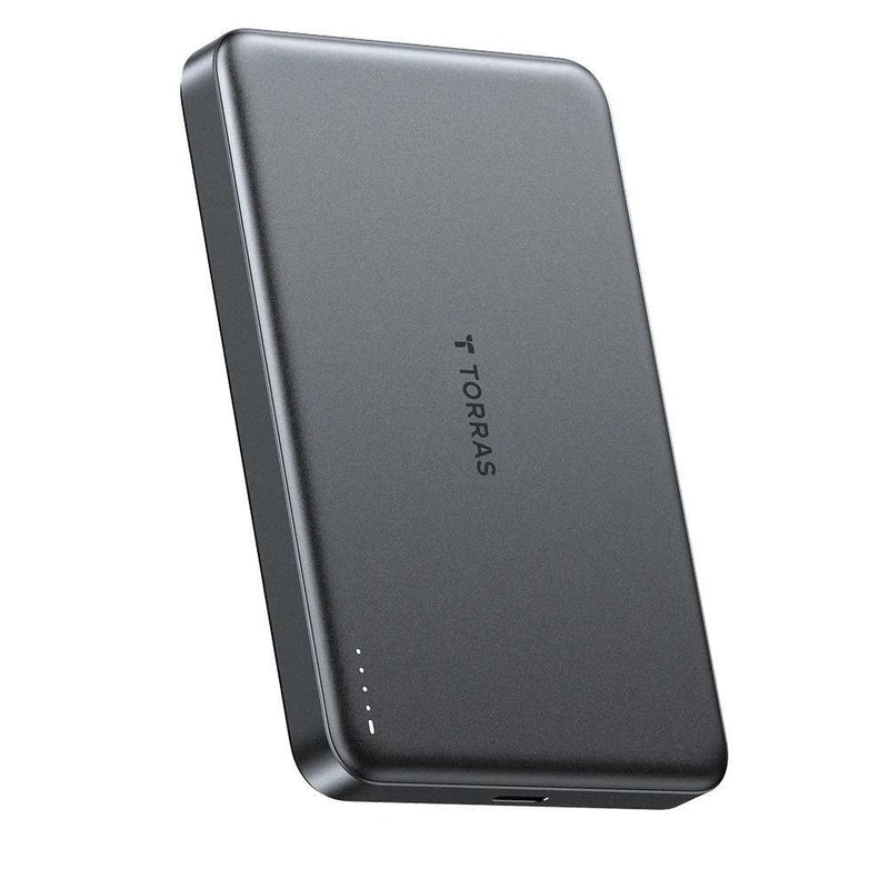 Torras MiniMag Power Bank 10,000 mAh 15w Qi2.0 - Grey | staples.ca