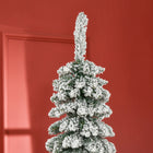 HOMCOM 7' Artificial Christmas Tree with Realistic Branches - Green-Flame retardant branches are unlikely to catch fire or cause serious household damage 