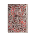 Paperblanks Midi Lined Softcover Flexi Journal - Garnet Silver Filigree-Elastic closure