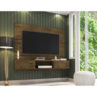 Manhattan Comfort Vernon 62.99" Mid-Century Modern Floating Entertainment Center - Rustic Brown-Recommended for up to a 55" TV