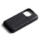 Bellroy 3-Card Cell Phone Case for Apple iPhone 15 Pro Max - Black-Premium, eco-tanned leather and flex polymer