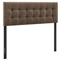 Modway Emily Fabric Upholstered Full Size Headboard - Mocha-Premium Linen-Like Fabric