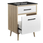 Modway Maverick 24" Bathroom Vanity - Black/Oak-8