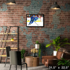 Daniel Sedin Vancouver Canucks - Framed Canvas - 31" x 22"-Officially licensed by the NHL and NHLPA