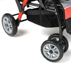 Gaggle Compass Quad 4-Passenger Stroller - Red-Rear storage provides space for babies' necessities