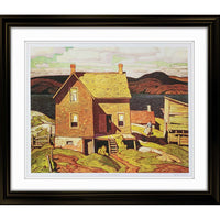 House at Parry Sound by A.J. Casson - Framed Print - 34" x 30"-High-quality art print professionally matted and framed