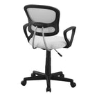 Monarch Specialties 7261 Multi-Position Office Chair - White Mesh -Ergonomically designed backrest curves and is extra-wide to provide superior support and the seat is padded for comfort