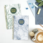 Blueline - Agenda Scolaire Hebdomadaire/Mensuel - 8 po H x 5 po l - Motif Floral - Anglais-Section contacts