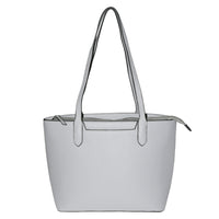 Nicci Large Tote Bag with Slit Pocket - Grey-Tote Bag