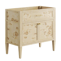 Modway Elysian 36" Wood Bathroom Vanity Cabinet - Burgundy-Modern Bathroom Vanity