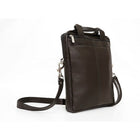 Ashlin Genuine Leather Laptop Bag - Black-Top zipper closure