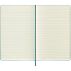 Moleskine Classic Ruled Hard Cover Notebook - Large - Reef Blue - 5" x 8.25"-Matching ribbon bookmark 