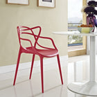 Modway Entangled Dining Armchair - Red-PP plastic construction