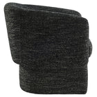 Modway Muse Boucle Fabric Barrel Accent Chair - Charcoal-Padded Seat