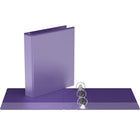 Davis Group Easyview Premium Binder - Round Ring - Customizable - 1.5" - Purple - 6 Pack-1.5"
