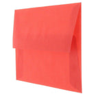 JAM Paper 4Bar A1 Translucent Vellum Invitation Envelopes - 3.625" x 5.125" - Primary Red - 25 Pack (1591618)-Quantity: 25 per pack