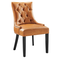 Modway Regent Tufted Vegan Leather Dining Chair - Tan-Tufted Dining Chair