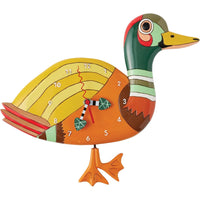 Enesco Allen Designs Waddles The Duck Sculpted Pendulum Wall Clock-From the Allen Designs collection, created by Michelle Allen