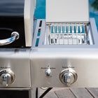 Kenmore 4 Burner Gas Grill with Side Searing Burner-Cook up to 40 burgers on 621 sq inches of total cooking area.
