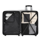 Bondstreet 3-Piece Hardside Luggage Set - ABS - White-Zipper-release expansion system for 20% more packing space* (24-inch and 28-inch)