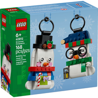 LEGO Seasons & Occasions Snowman Ornaments Building Set-LEGO Snowman Ornaments Christmas decor building set for kids aged 6 and up