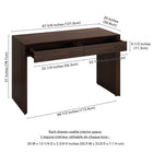 Hudson&Canal Pembroke 48'' Desk - Alder Brown-8