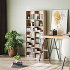 HOMCOM DVD Shelf - Natural Wood-Particle board structure for a reliable everyday piece. Smooth and protective melamine coating