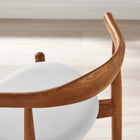 Modway Stalwart Dining Side Chairs - Dark Walnut/White - 4 Pack-5