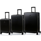 Champs Vintage Muse 3-Piece Luggage Set - Black-Expansion on all cases