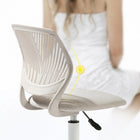 Homy Casa Fabric Task Chair - Beige-Armless