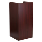 Flash Furniture Wood Tray Top Receptacle - Mahogany-Push Door: 20.625''W x 10.25''H