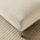 Modway Roscoe Fabric Ottoman - Ivory-Non-Marking Foot Caps