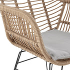 Manhattan Comfort Antibes Modern Patio 2-Person Seating Group 3-Piece Set with End Table - Tan/Grey-Home Assembly Required. All Hardware Included