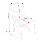 Brassex Nestor Office Chair - Beige-Premium fabric cover