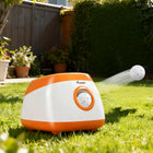 PawHut Automatic Dog Ball Launcher with 3 ETPU Balls - Orange-Three distance settings up to 78.7ft (24 m) and a random mode keep play exciting 