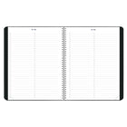 Blueline Monthly Academic Planner - 11" H x 8 1/2" W - Black - English-Contacts section
