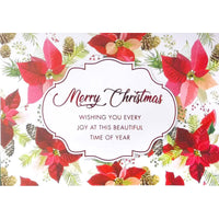 Rosedale General Christmas Greeting Cards/Envelopes - 5-1/2" x 8" - Christmas Joy - 12 Pack-Card shop quality greeting cards