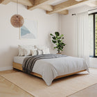 Nexera Platform Bed Frame - Queen Size - Natural Maple-6