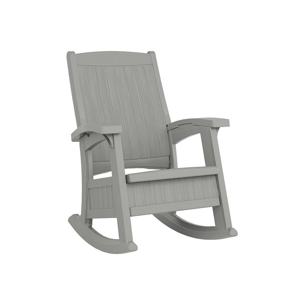 Suncast Rocking Chair with Storage - Dove Grey | staples.ca