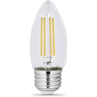 Northern Stars LED Light Bulb - LE-6B10/850/E26/CL 5000K 120V 5.5W E26 500LM = 60W - Clear - 10 Pack-LED B10 Bulb With E26 Base