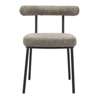Zuo Kede Dining Chair - Green Tweed - Set of 2-Soft chenille fabric