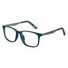Gry Mattr WITTY Blue Light Glasses, +2.00-Matte navy blue plastic