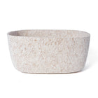 My Home My Living Strong Felt Oval Basket 3-Piece Set - 10"L x 8"W x 4.75"H - Cream-Stylish and functional design make the containers ideal for decoration and storage