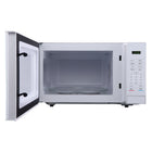 Magic Chef 1.1 cu. ft. 1000W Countertop Microwave Oven - White-Rotating glass turntable for even heat distribution