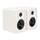 Edifier M60 Hi-Res Wireless Audio Touch Control Multimedia Bluetooth Speaker - White-Each hand-crafted wooden cabinet houses a 1" silk dome tweeter and a 3" long-throw aluminum mid-low driver. Powered by a high-efficiency closed-loop Class-D audio amplifier, the speakers produce a total of 66W RMS, delivering powerful and clear sound.