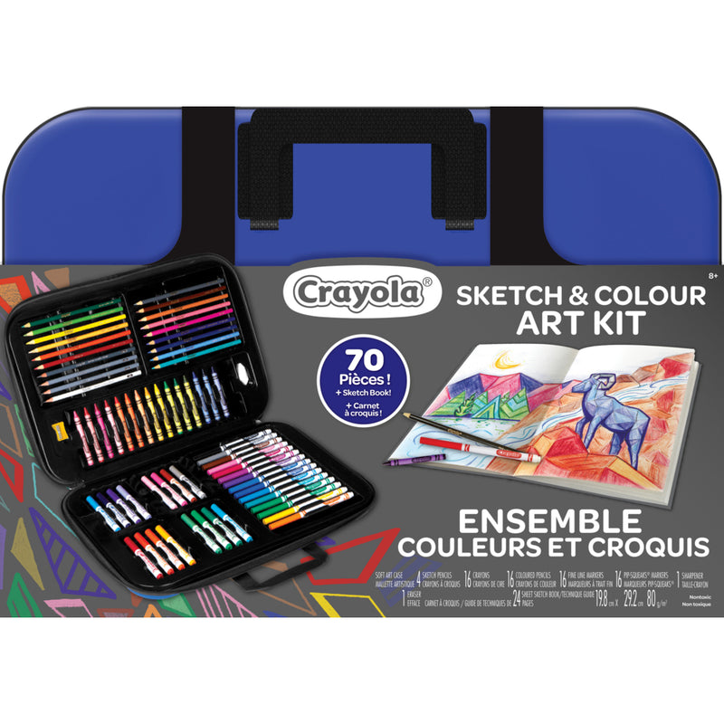 Crayola Sketch & Colour Art Kit - Blue | staples.ca