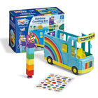 Hand2Mind Numberblocks Rainbow Counting Bus - Set of 3-Join Seven on a fun-filled adventure through Numberland. Equipped with 7 seats, 12 songs and sounds, and a fold-out back that reveals a rainbow, this colorful bus is perfect for creating your own Numberblocks stories!