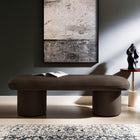 Modway Orla Performance Velvet Bench - Chocolate Brown-Versatile Seating