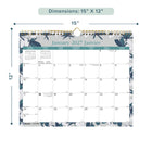 Blueline 2027 Tiles Monthly Wall Calendar - 15" x 12" - Bilingual-One month per sheet, one block per day